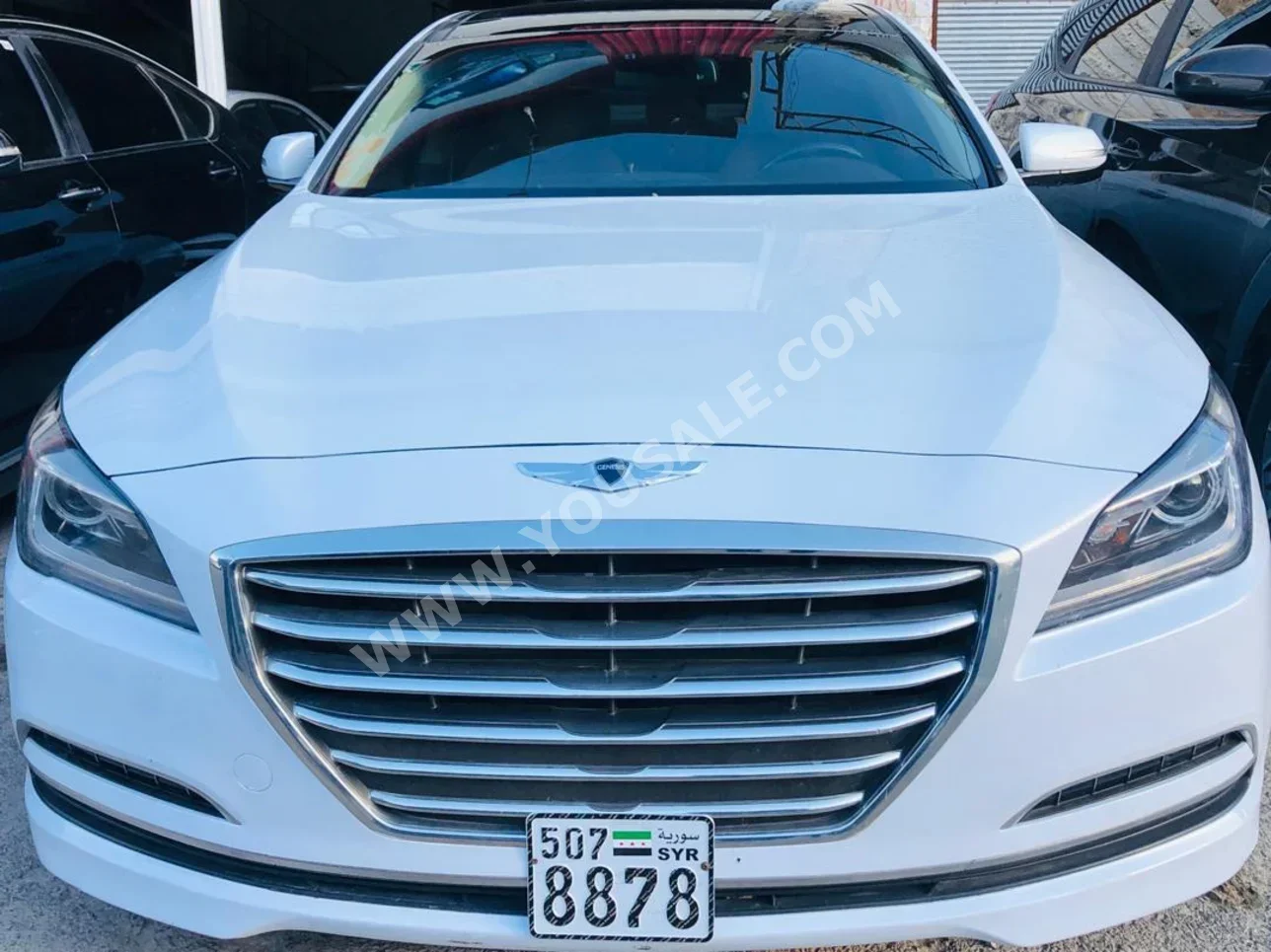 Hyundai  Genesis  2015  Automatic  138,000 km  6  RWD  Sedan  White  Gasoline