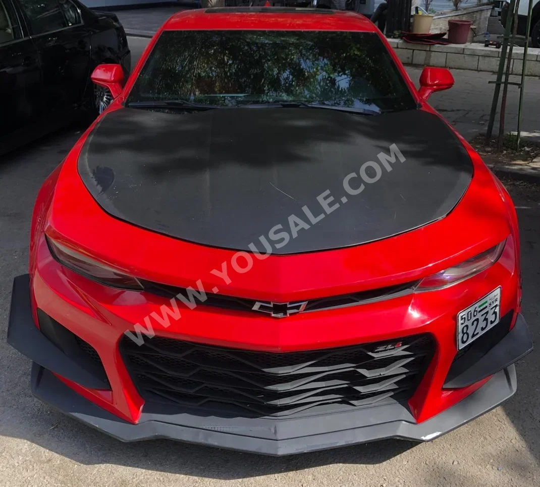 شفروليه  كمارو  زد ال 1  2018  اتوماتيك  185,000 كم  6 سلندر  دفع خلفي  كوبيه \ سبورت  أحمر  بنزين