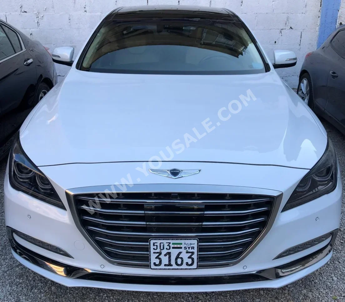 Hyundai  Genesis  2018  Automatic  90,000 km  4 Cylinder  FWD  Sedan  White  Gasoline