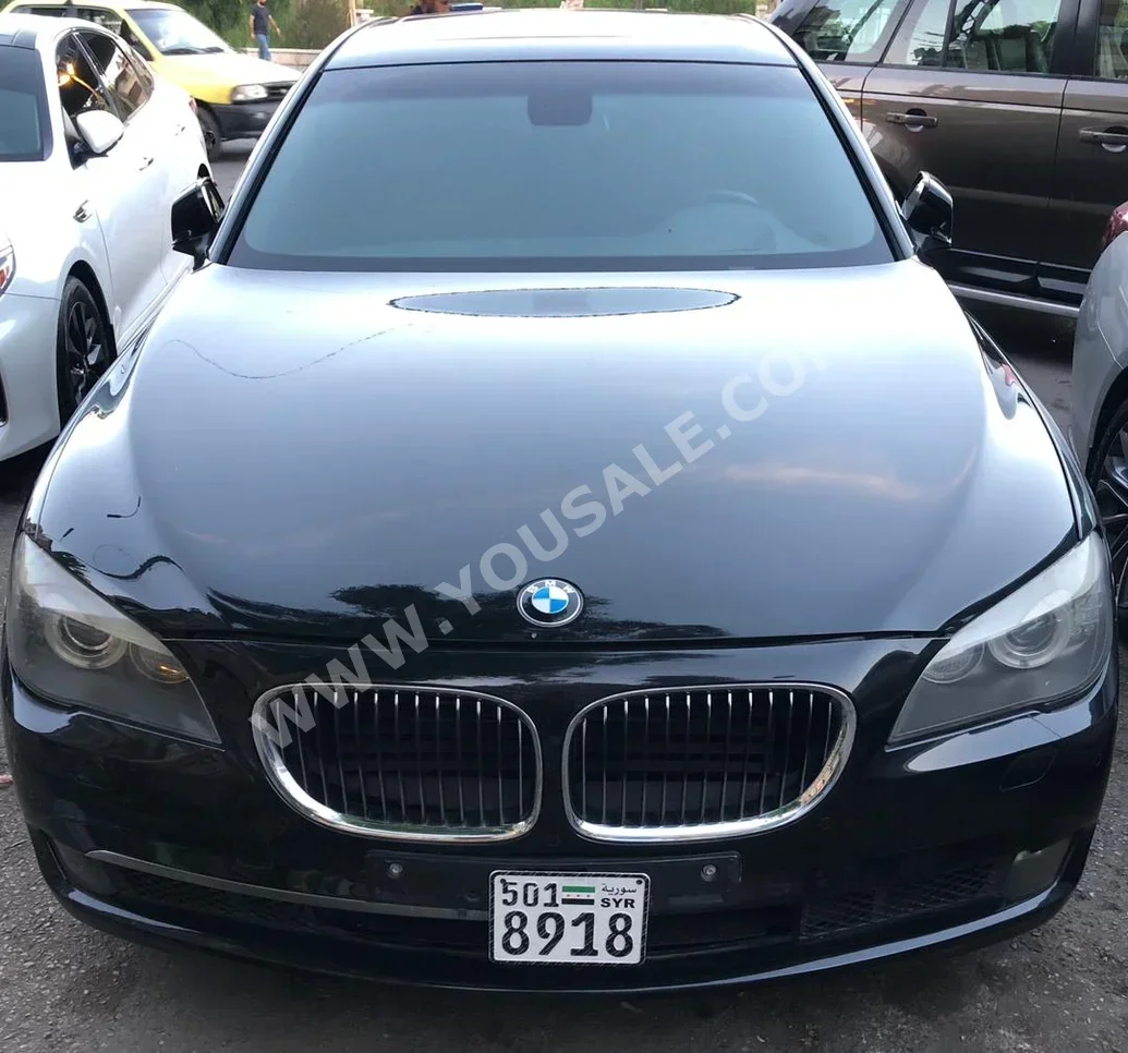بي ام دبليو  الفئة - السابعة  750 Li  2012  اتوماتيك  131,000 كم  6 سلندر  دفع خلفي  سيدان  أسود  بنزين