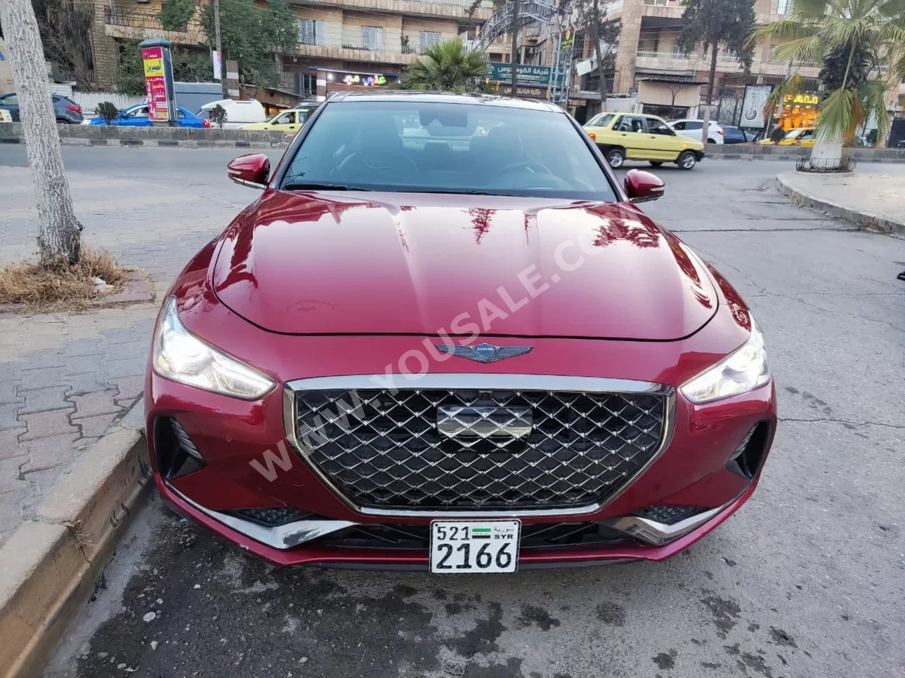 جينيسيس  جي 70  2021  اتوماتيك  39,000 كم  6 سلندر  دفع خلفي  سيدان  أحمر  بنزين