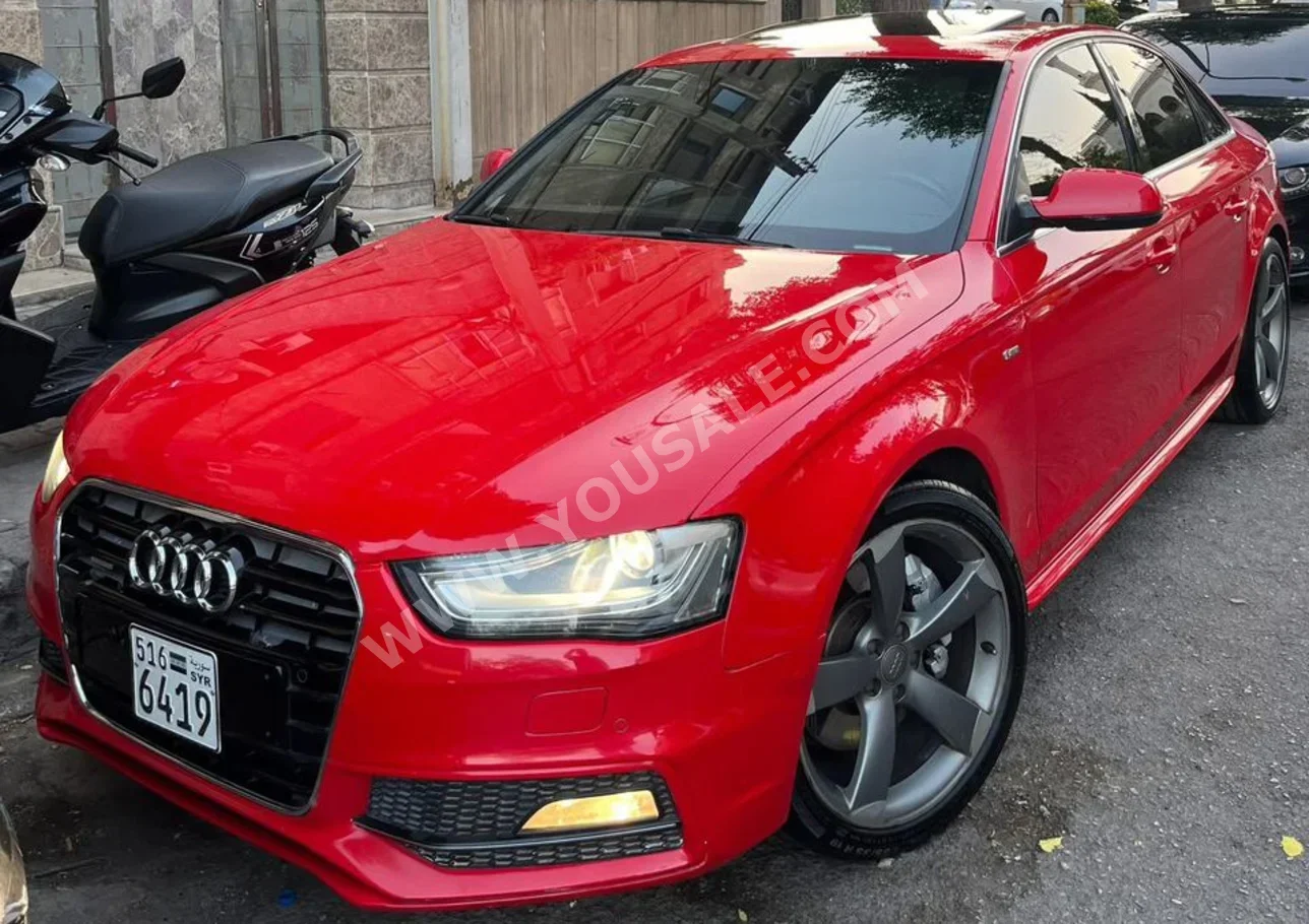 Audi  A4  S-line  2015  Automatic  180,000 km  4 Cylinder  RWD  Sedan  Red  Gasoline