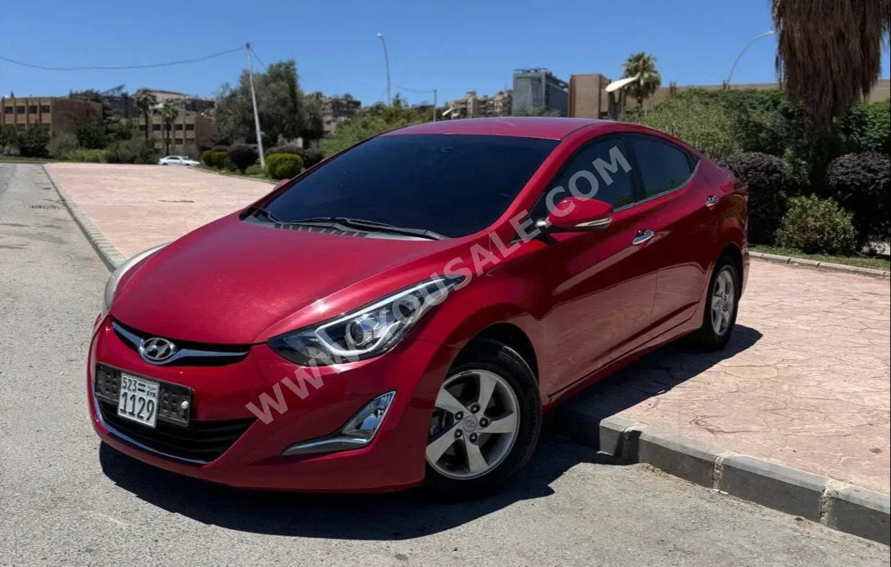Hyundai  Avante  2015  Automatic  97,000 km  4 Cylinder  FWD  Sedan  Red  Gasoline