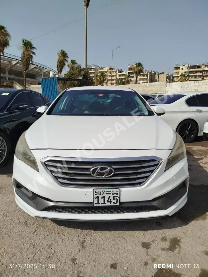 Hyundai Sonata 2016 Automatic 100,000 km 4 Cylinder FWD Sedan White Gasoline
