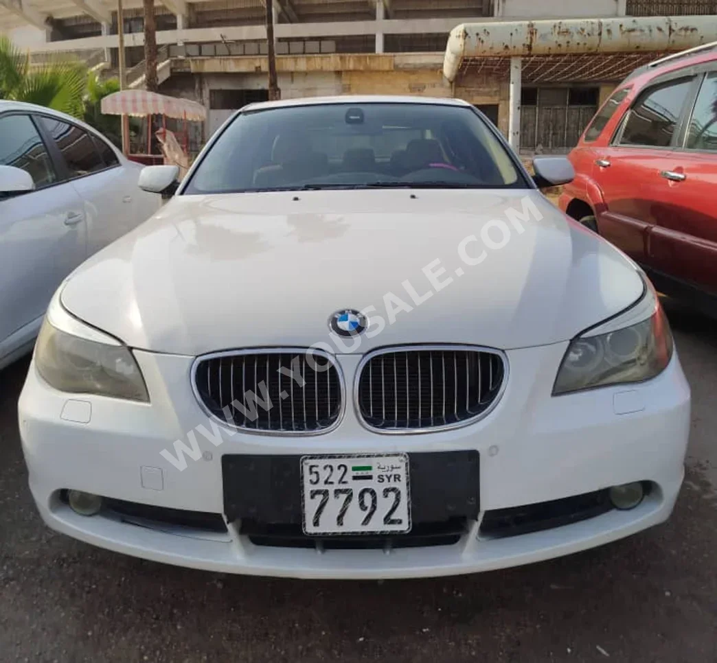 BMW  5-Series  523i  2013  Automatic  160,000 km  4 Cylinder  RWD  Sedan  White  Gasoline
