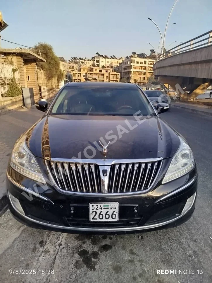 هيونداي اي كيو يو يو اس في اس 380 2013 اتوماتيك 280,000 كم 6 سلندر دفع خلفي سيدان أسود بنزين