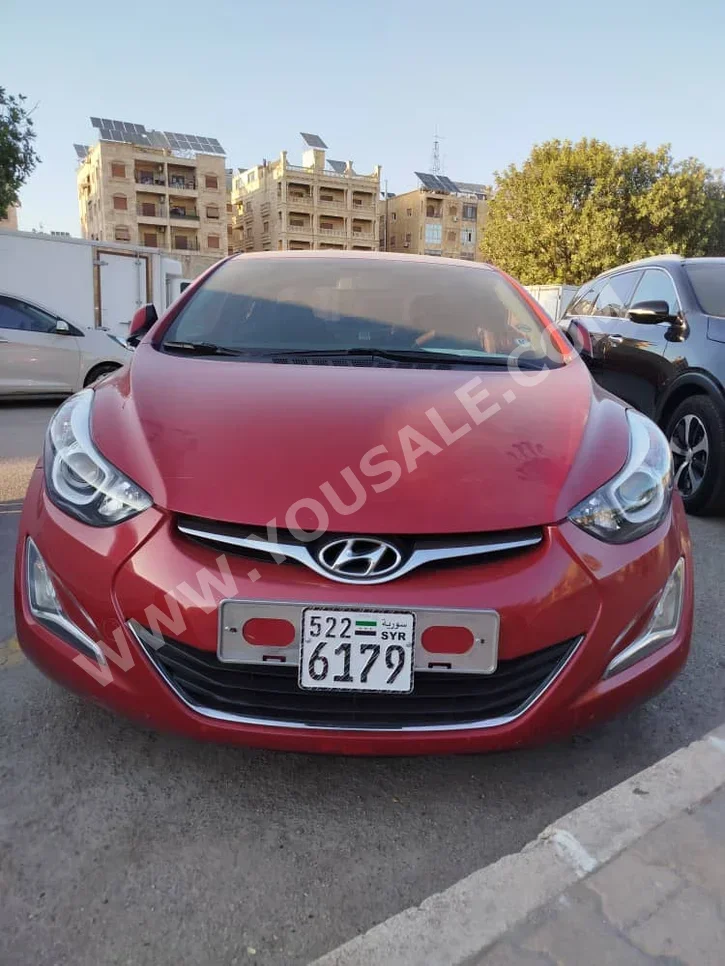 Hyundai  Avante  2014  Automatic  125,000 km  4 Cylinder  FWD  Sedan  Red  Gasoline