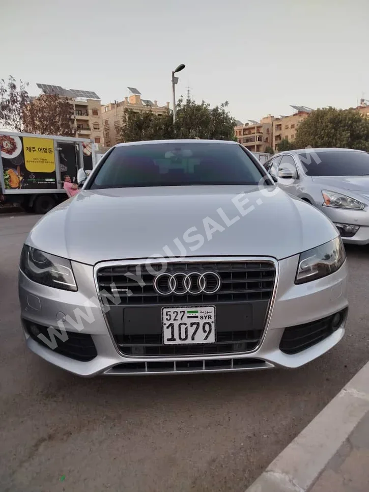 Audi  A4  2.0 T  2012  Automatic  175,000 km  4 Cylinder  4WD  Sedan  Silver  Gasoline
