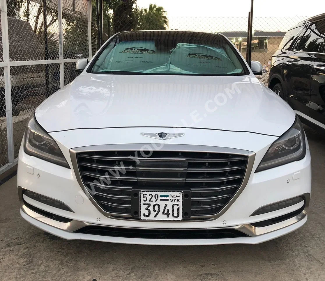 Genesis  G80  2018  Automatic  272,000 km  6 Cylinder  FWD  Sedan  White  Gasoline