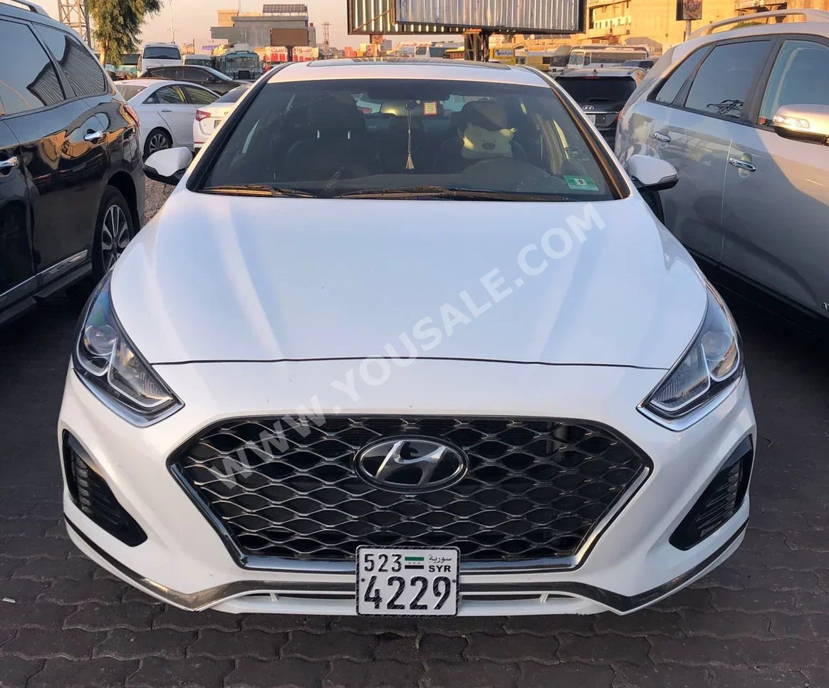 Hyundai Sonata 2018 Automatic 153,000 km 4 Cylinder FWD Sedan White Gasoline