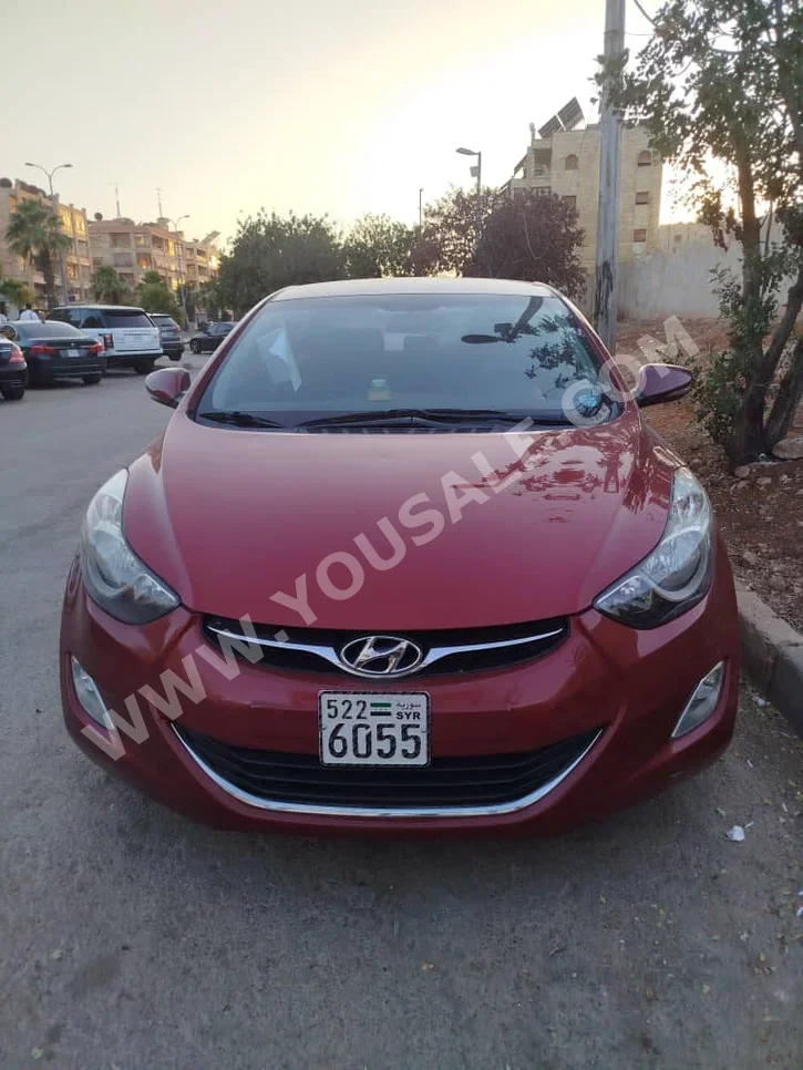 Hyundai Avante 2012 Automatic 75,000 km 4 Cylinder FWD Sedan Red Gasoline