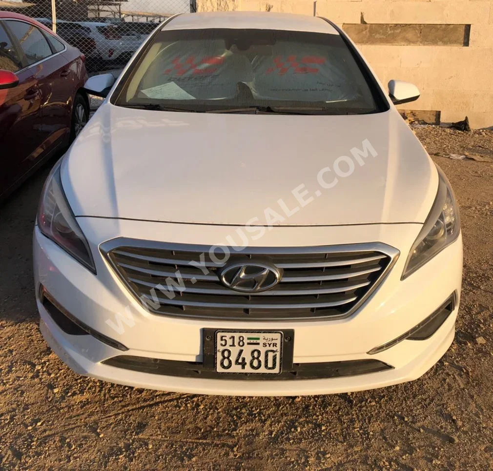 Hyundai  Sonata  2015  Automatic  222,000 km  4 Cylinder  FWD  Sedan  White  Gasoline