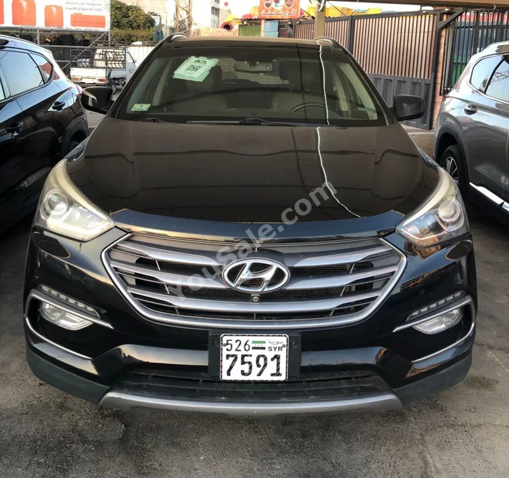 Hyundai Santa Fe 2018 Automatic 99,000 km 6 Cylinder 4WD SUV Black Gasoline