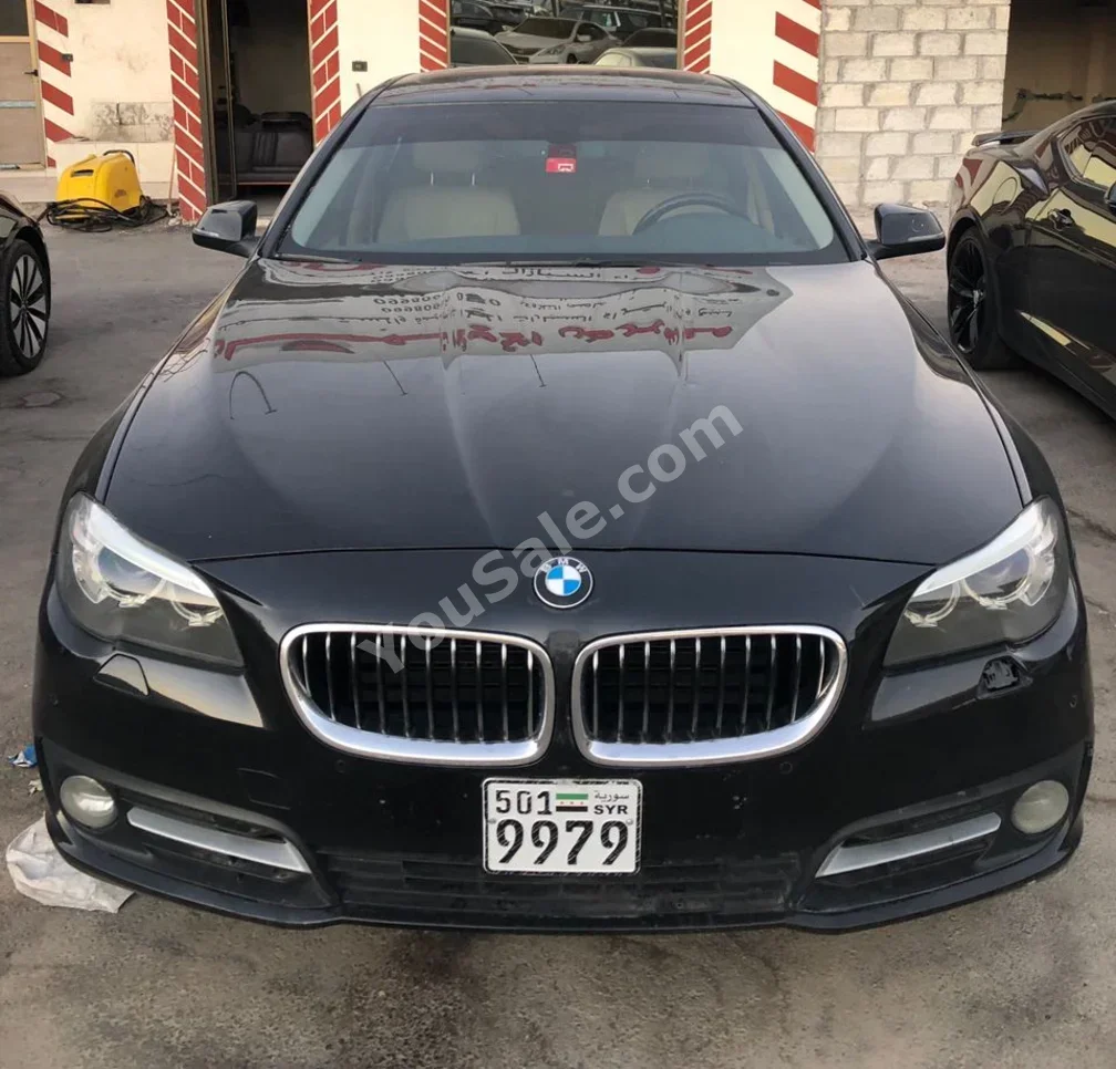 BMW 5-Series 520i 2016 Automatic 177,000 km 6 Cylinder RWD Sedan Black Gasoline