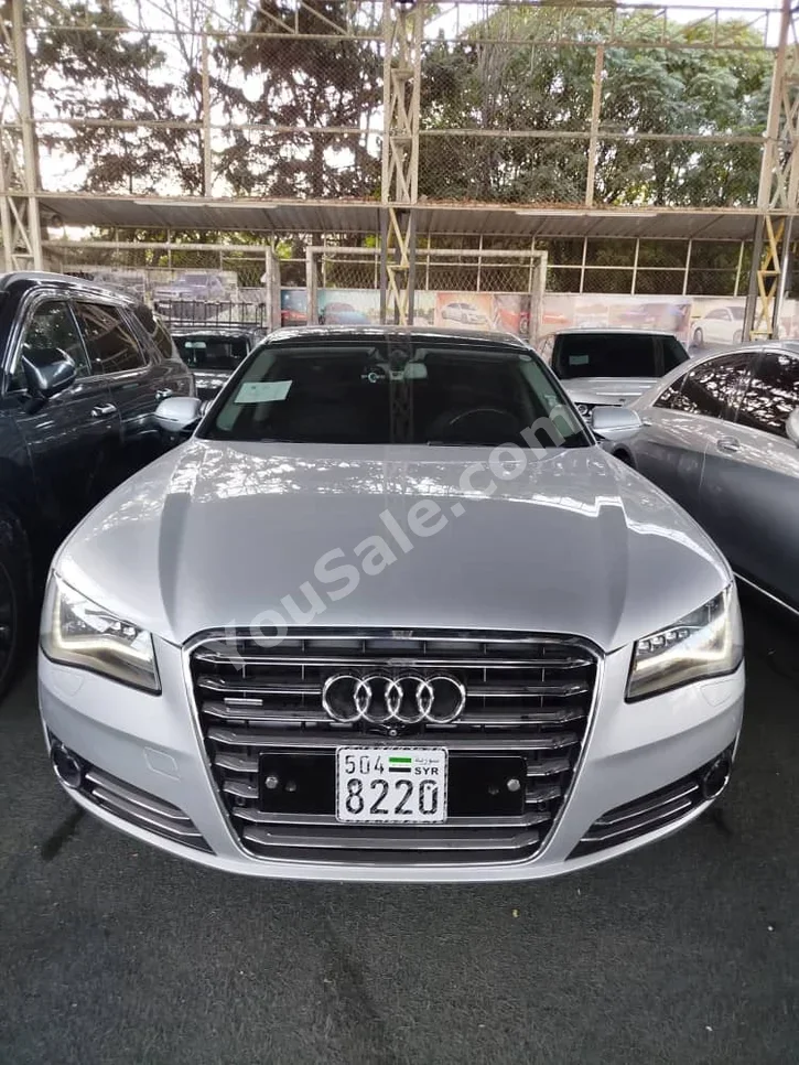 Audi  A8  L  2014  Automatic  212,000 km  8 Cylinder  4WD  Sedan  Silver  Gasoline