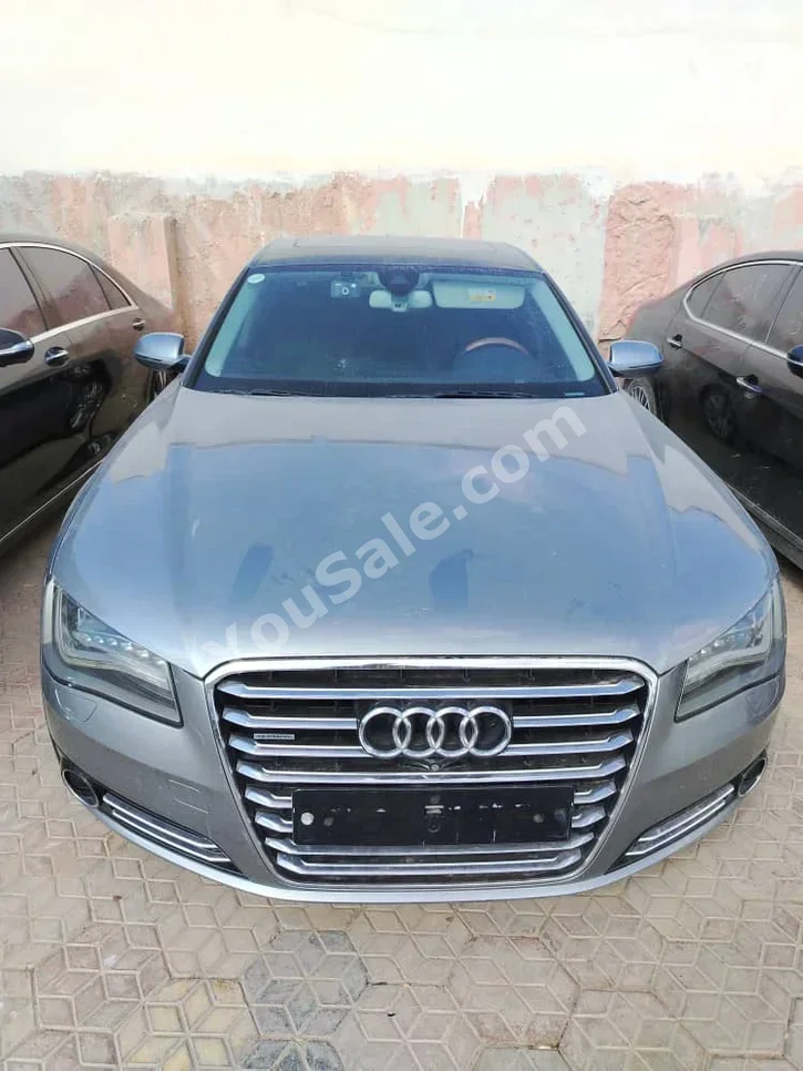 Audi  A8  2013  Automatic  140,000 km  4 Cylinder  4WD  Sedan  Silver  Gasoline