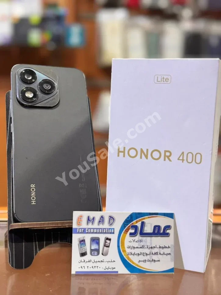 HONOR  - 400  - Lite  - Black  - 256 GB