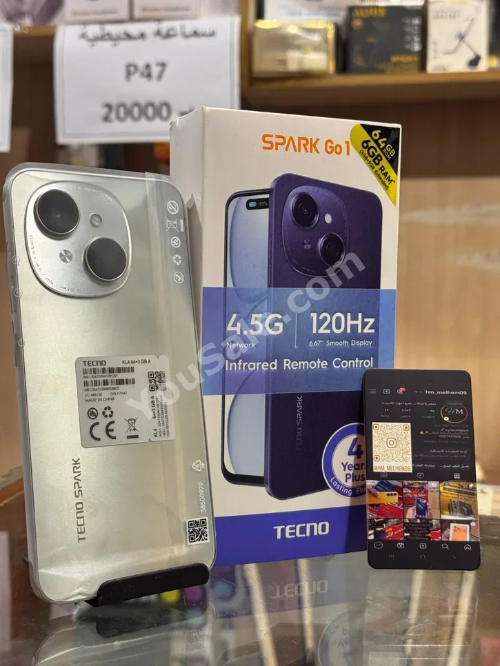 TECNO SPARK - Go - 1 - Natural Titanium - 64 GB