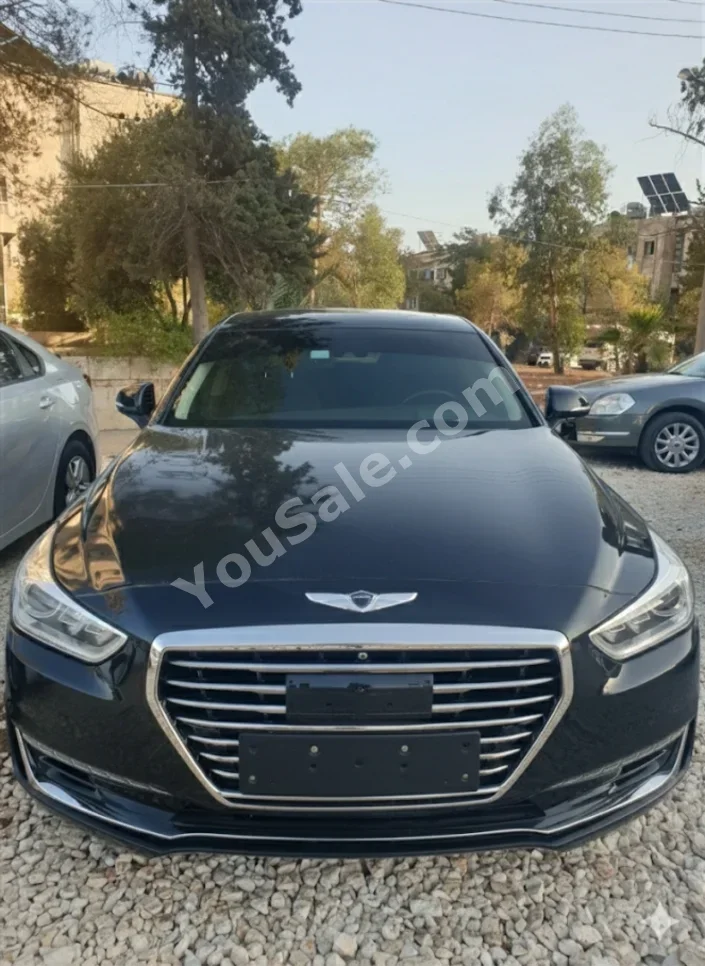 جينيسيس اي كيو 900 2017 اتوماتيك 130,000 كم 6 سلندر دفع خلفي سيدان أسود بنزين
