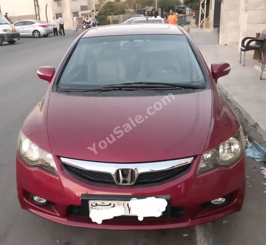 هوندا  سيفيك  2010  اتوماتيك  200,000 كم  4 سلندر  دفع أمامي  سيدان  أحمر  بنزين