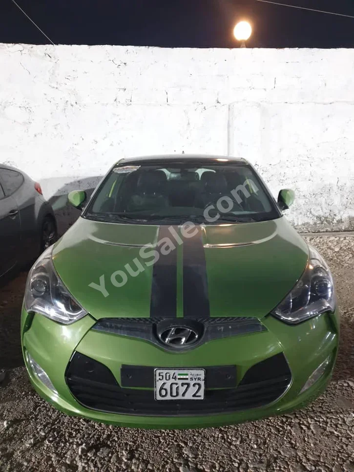 Hyundai  Veloster  2011  Automatic  143,000 km  4 Cylinder  FWD  Coupe / Sport  Green  Gasoline
