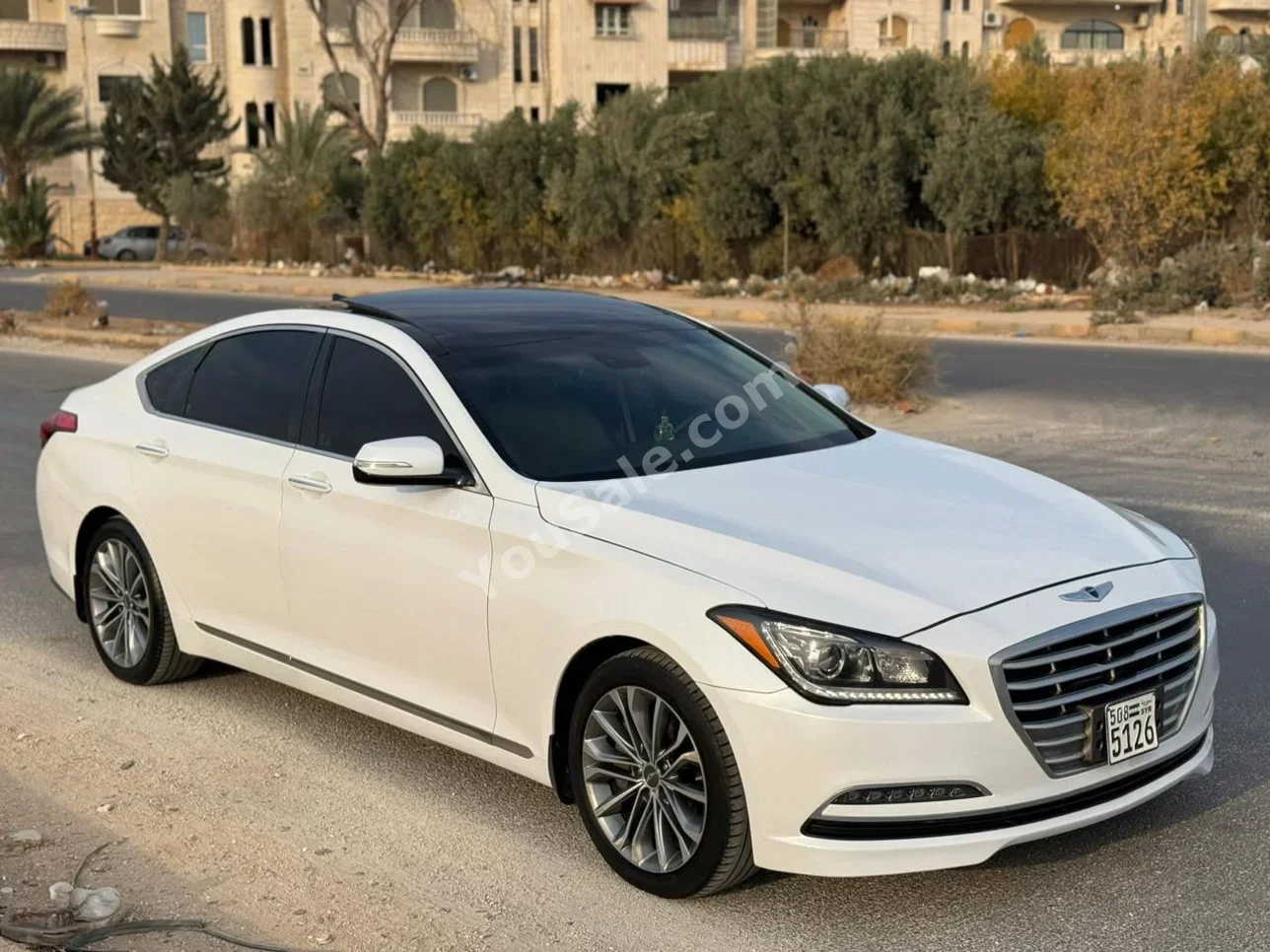 Genesis G80 2016 Automatic 173,000 km 6 Cylinder FWD Sedan White Gasoline