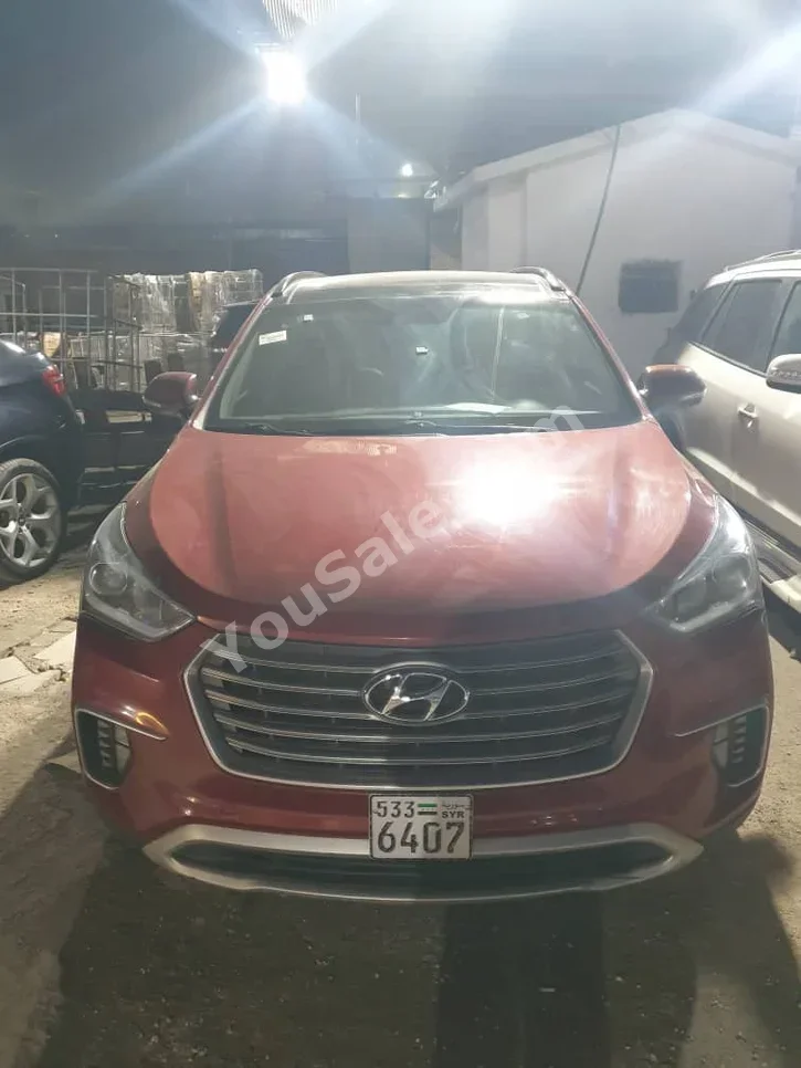 Hyundai  Santa Fe  2017  Automatic  183,000 km  6 Cylinder  FWD  SUV  Red  Gasoline