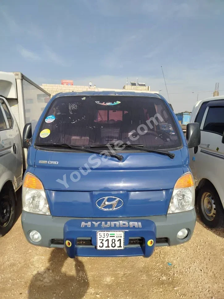 هيونداي بورتر عادي 2008 عادي 165,000 كم 4 سلندر دفع خلفي بيكب ازرق ديزل