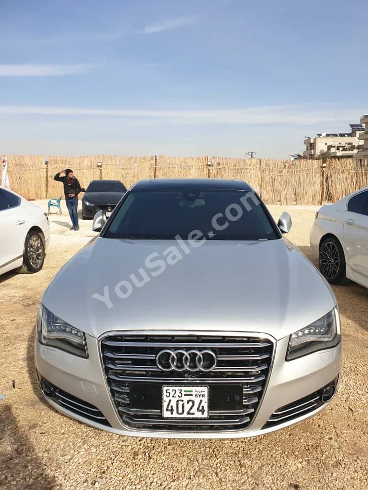Audi  A8  L  2013  Automatic  215,000 km  8 Cylinder  4WD  Sedan  Silver  Gasoline