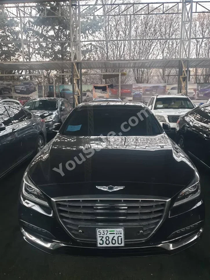 جينيسيس جي 80 2017 اتوماتيك 157,000 كم 6 سلندر دفع خلفي سيدان أسود بنزين