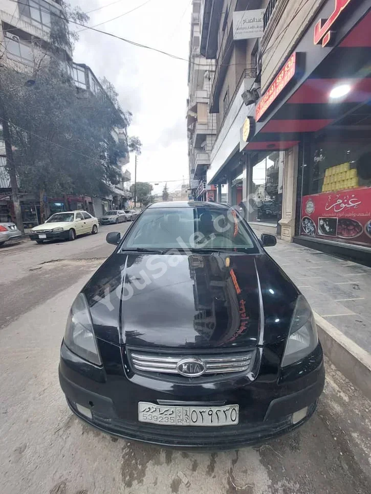 Kia Rio 2008 Manual 98,000 km 4 Cylinder FWD Sedan Black Gasoline