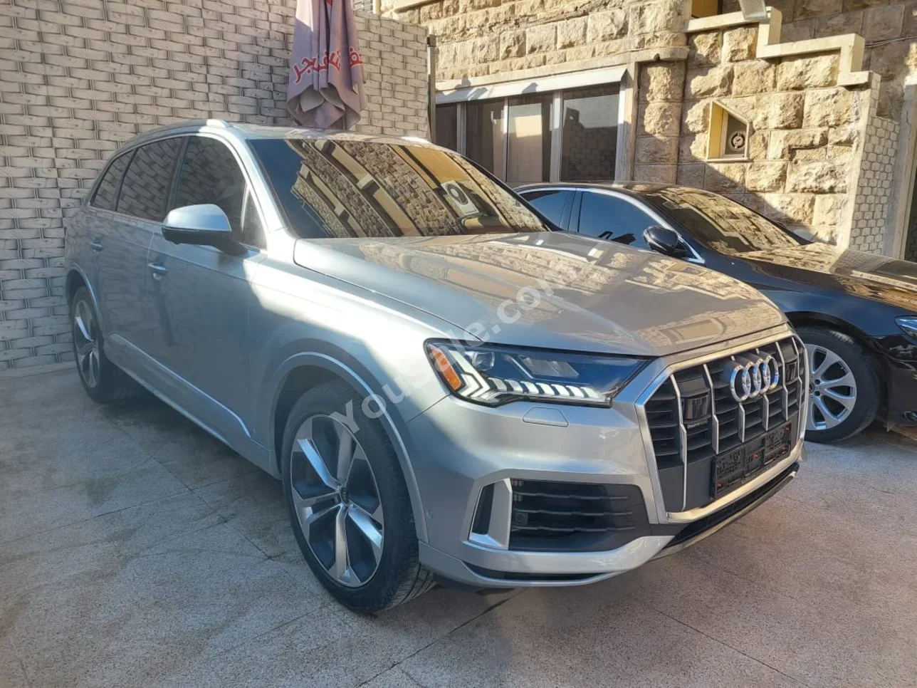 Audi  Q7  2023  Automatic  58,000 km  6 Cylinder  4WD  SUV  Silver  Gasoline
