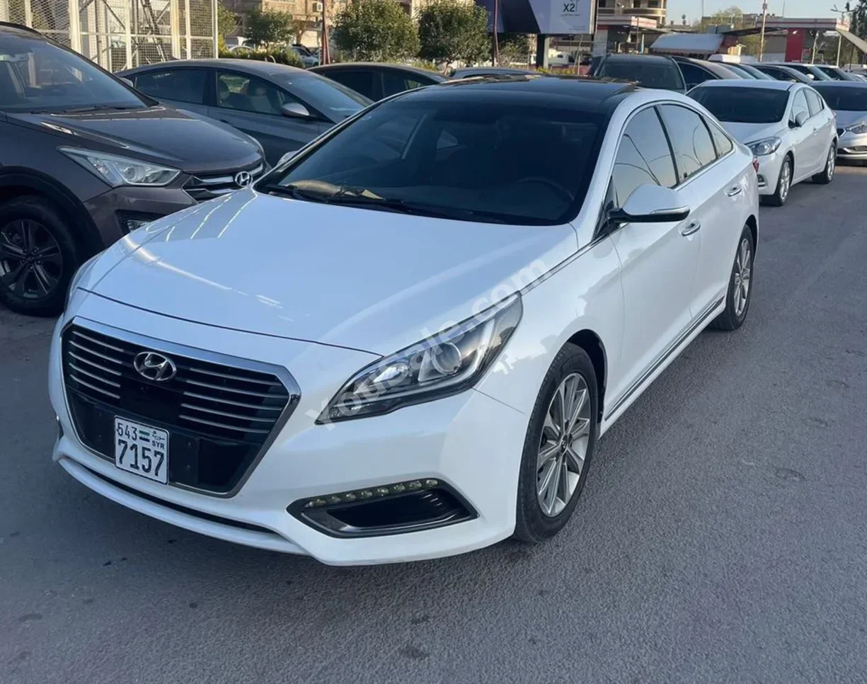 Hyundai Sonata 2015 Automatic 80,000 km 4 Cylinder FWD Sedan White Gasoline