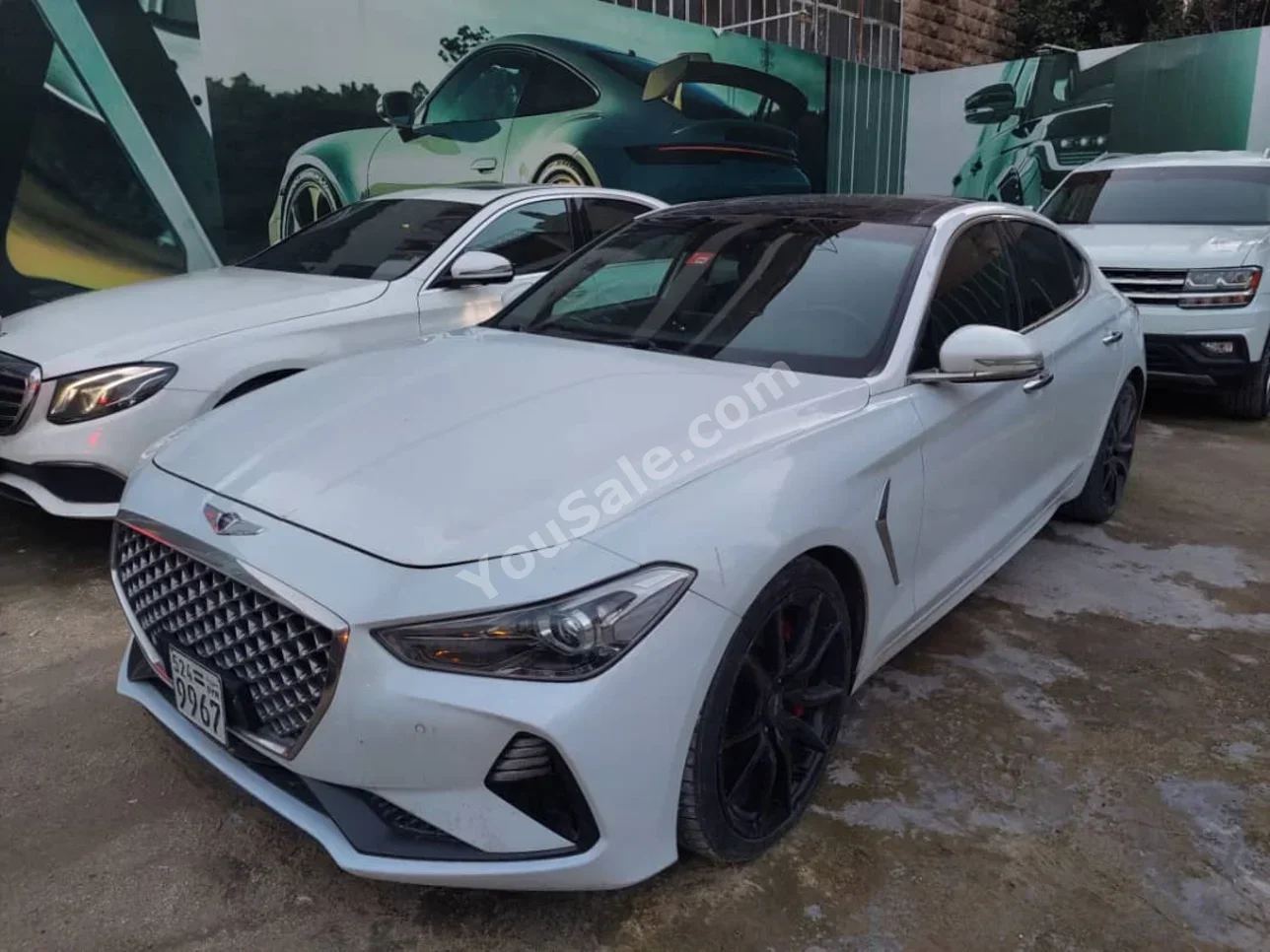 Genesis G70 2019 Automatic 102,000 km 4 Cylinder RWD Sedan White Gasoline