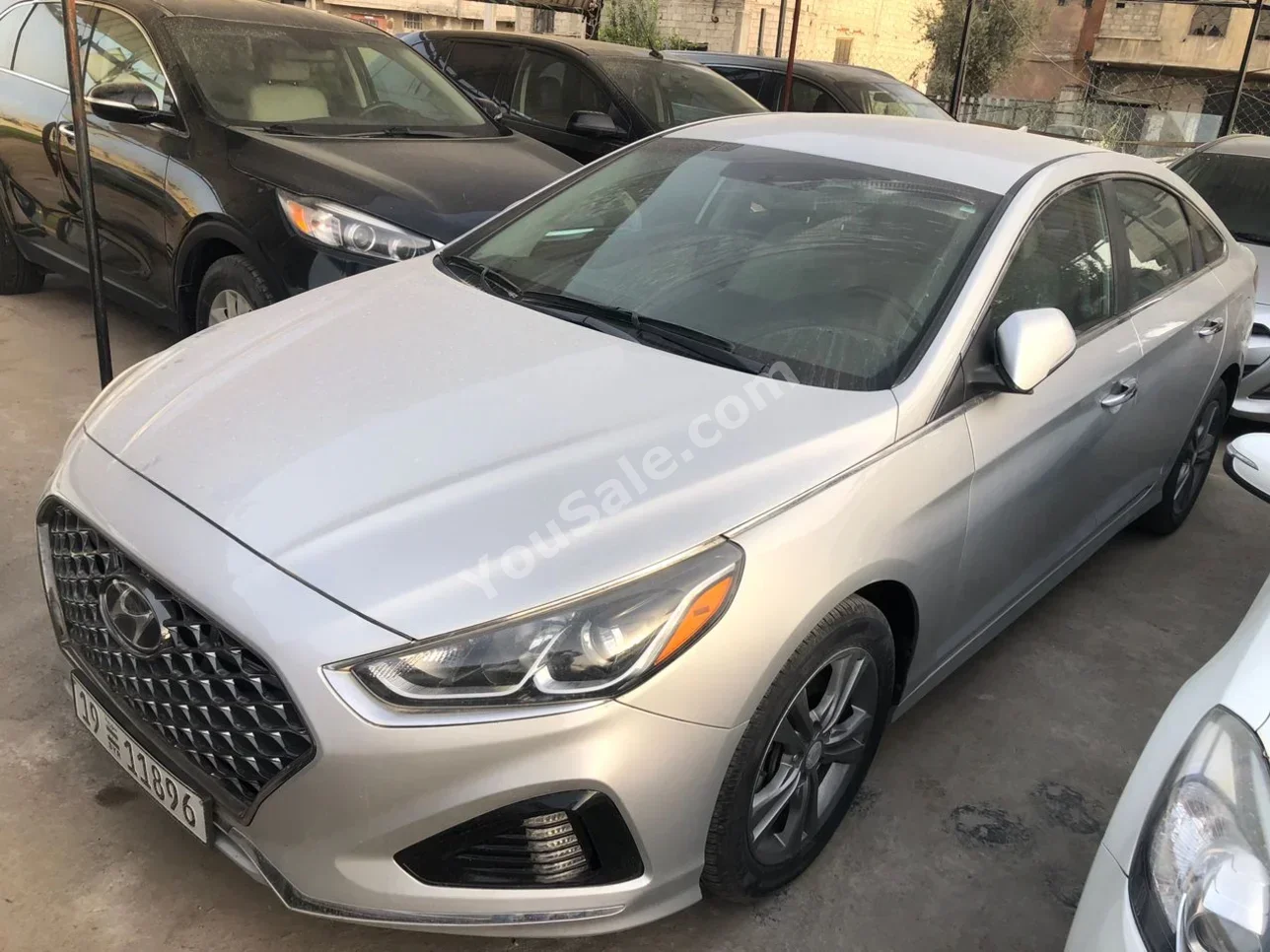 هيونداي سوناتا 2019 اتوماتيك 102,000 كم 4 سلندر دفع أمامي سيدان فضي بنزين