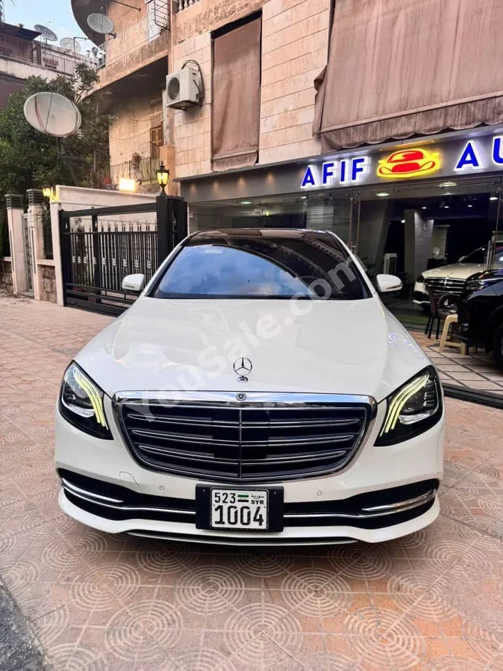 مرسيدس - بنز اس - كلاس 400 2018 اتوماتيك 61,000 كم 6 سلندر دفع رباعي سيدان أبيض بنزين