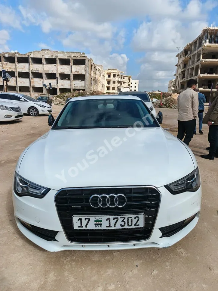 اودي  أي 5  2.0 T  2013  اتوماتيك  220,000 كم  4 سلندر  دفع خلفي  سيدان  أبيض  ديزل