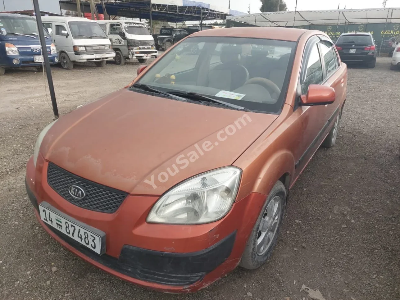 Kia Rio 2008 Manual 213,000 km 4 Cylinder FWD Sedan Orange Gasoline
