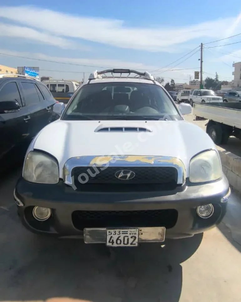 Hyundai  Santa Fe  2002  Automatic  412,000 km  4 Cylinder  FWD  SUV  White  Diesel