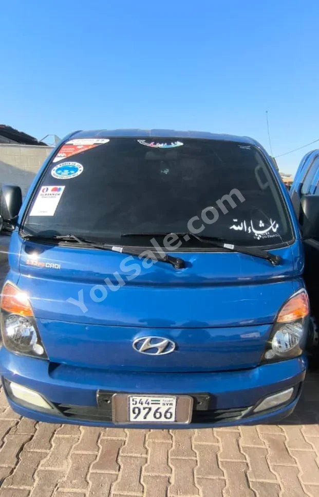 هيونداي  بورتر  عادي  2012  عادي  412,000 كم  4 سلندر  دفع خلفي  بيكب  ازرق  ديزل