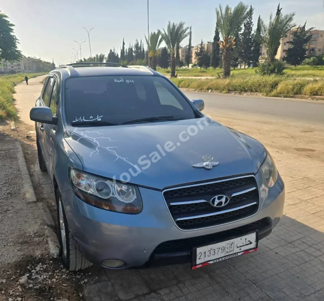 Hyundai Santa Fe 2008 Automatic 125,000 km 4 Cylinder FWD SUV Light Sky Blue Diesel