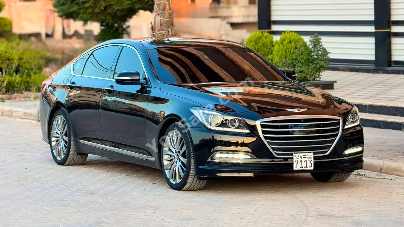 Genesis G80 2016 Automatic 98,000 km 6 Cylinder RWD Sedan Black Gasoline
