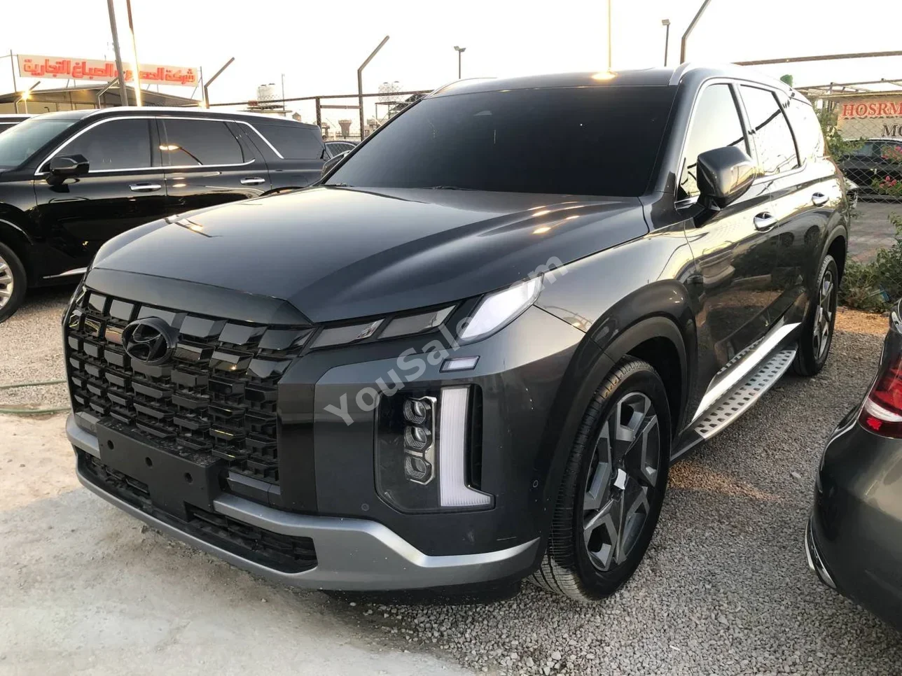 هيونداي باليسيد 2025 اتوماتيك 0 كم 6 سلندر دفع كلي مستمر اس يو في رمادي غامق بنزين