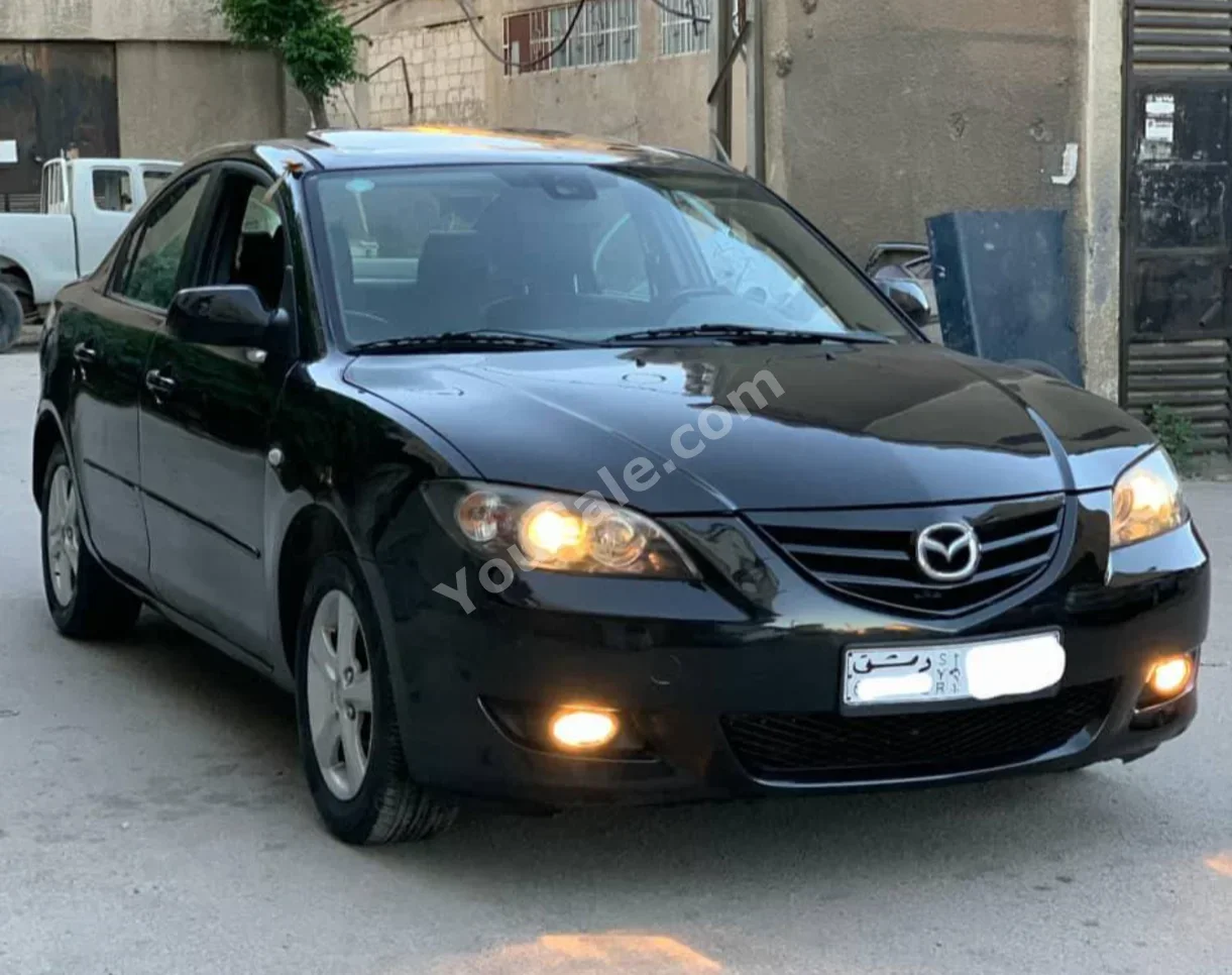 مازدا  مازدا 3  2007  اتوماتيك  154,000 كم  4 سلندر  دفع أمامي  سيدان  أسود  بنزين