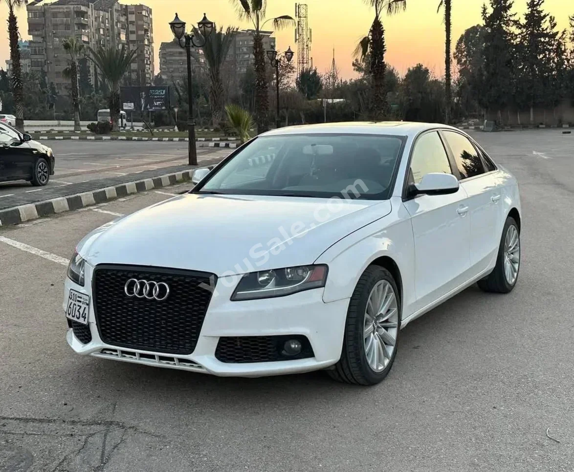 اودي  أي 4  2011  اتوماتيك  179,000 كم  4 سلندر  دفع خلفي  سيدان  أبيض  بنزين