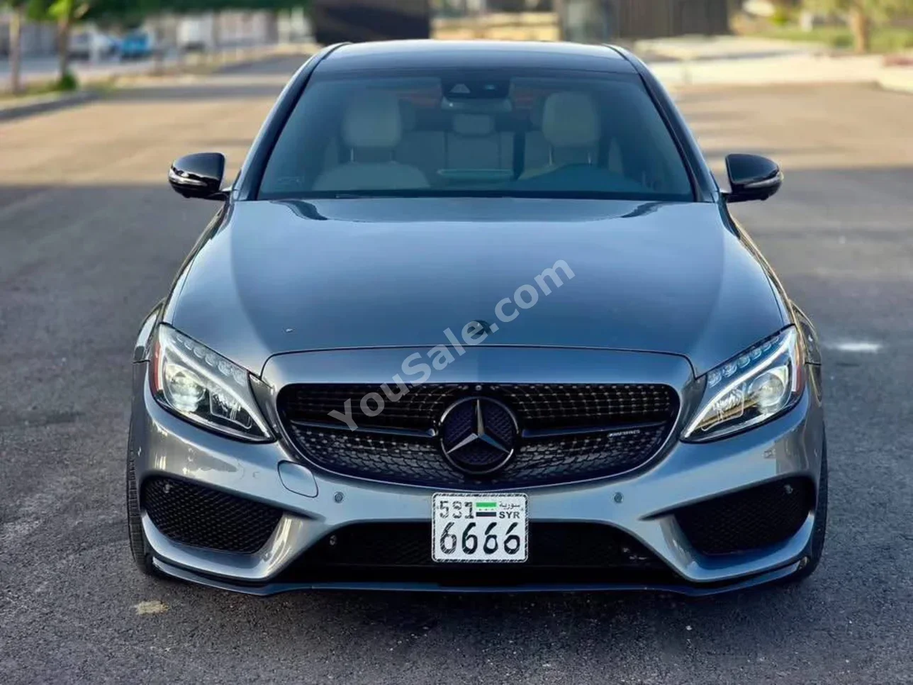 مرسيدس - بنز سي - كلاس 43 2017 اتوماتيك 115,000 كم 6 سلندر دفع رباعي سيدان رمادي بنزين